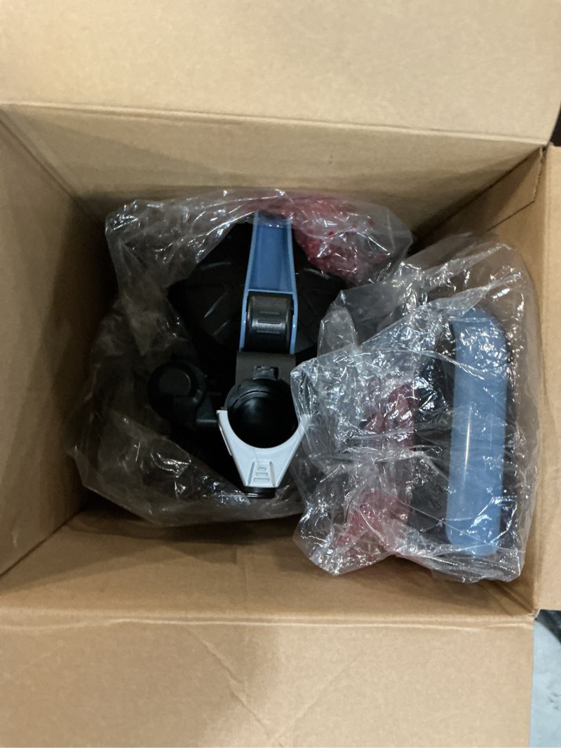 Condition photo showing As Is for mainstays lightweight bagless upright vacuum cleaner with brush and crevice tool