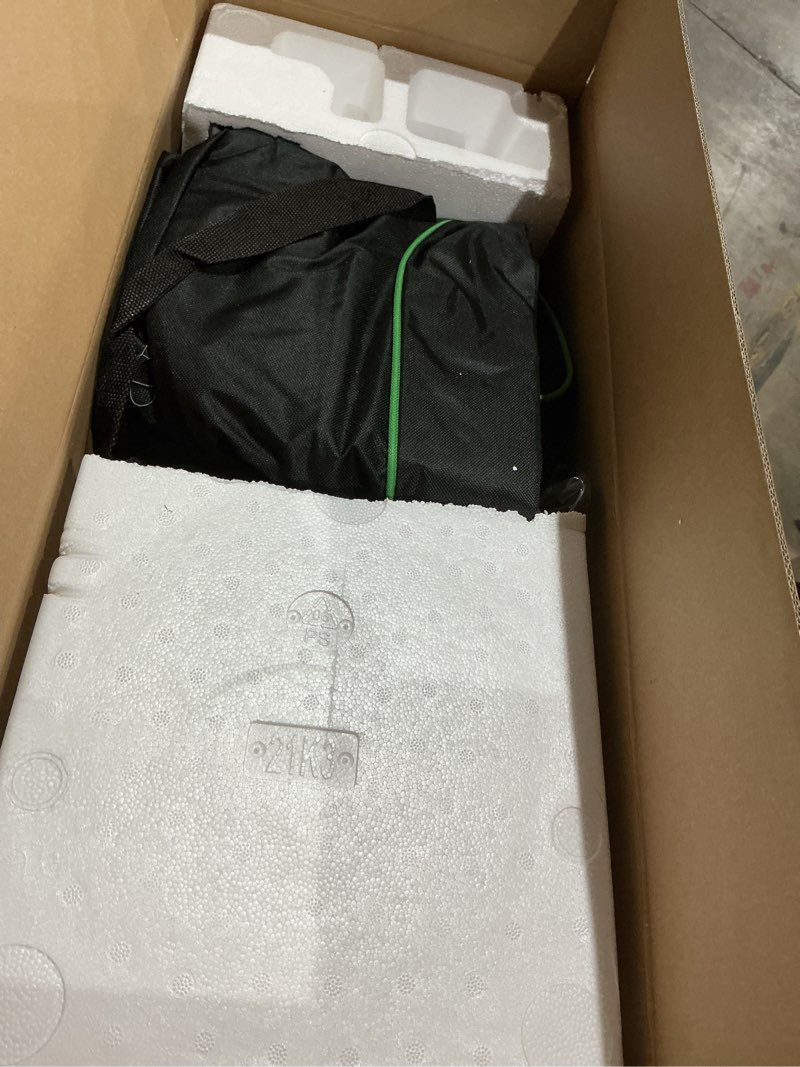 Condition photo showing As Is for mytol drywall sander, 7.2a electric drywall sander with vacuum dust collection, led light, 6 variable speed digital display 900-1800rpm, foldable & extendable handle green