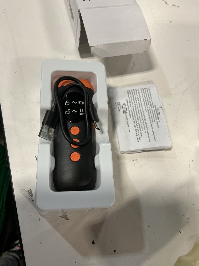 Condition photo showing New/Like New for 4 in 1 dog bark deterrent devices with functions display panel, 2500 mah type-c rechargeable anti barking device for dogs, ultrasonic dog training device up to 35 ft effective control range