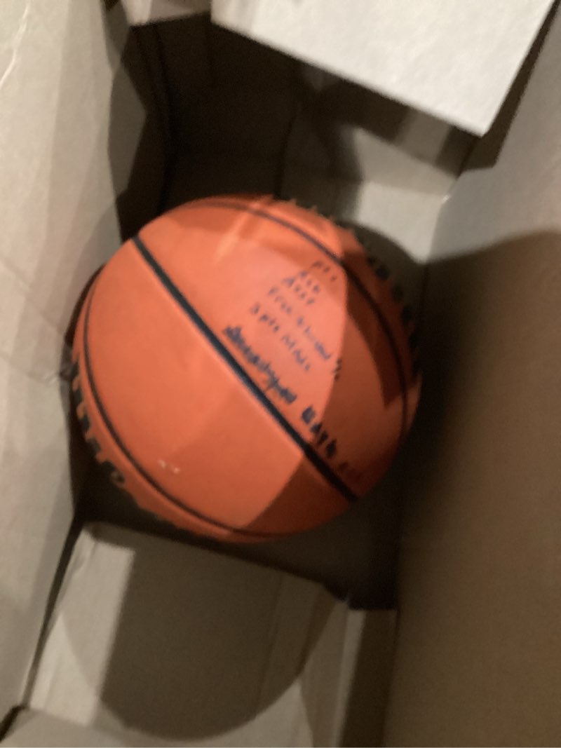 Condition photo showing As Is for WILSON NCAA Legend Basketballs - Size 5, Size 6 and Size 7 Orange/Black Size 7 - 29.5"