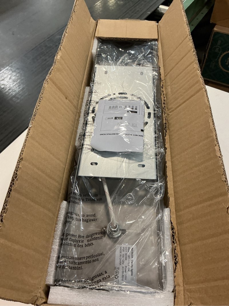 Condition photo showing Good Condition for Brushed Nickel Vanity Lights for Bathroom - 3 Light Vanity Light Fixture - Dimmable LED Wall Sconces - Daylight 5500K - Elegant Bath Light Fixtures for Over Mirror 3-Light,20Inch Nickel