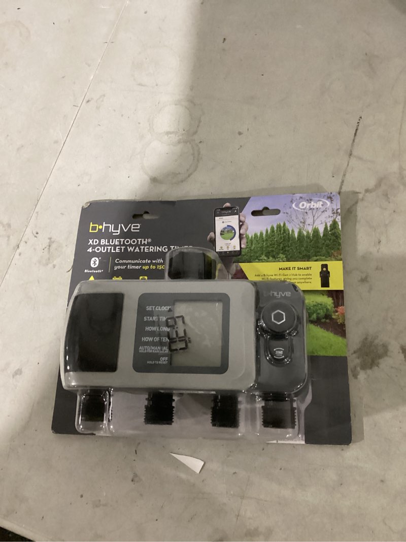 Condition photo showing Good Condition for orbit 4 output port adjustable digital hose end timer