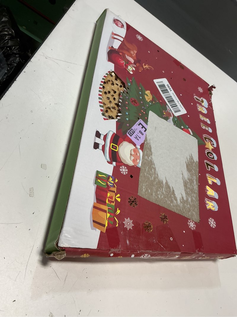 Condition photo showing New/Like New for XmasExp Christmas Tree Collar, 33.5 inch Sequin Tree Skirt Stand Base Cover for Home Decor, Large Size 6 Piece, Champagne Gold Champagne Large