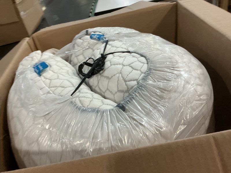 Condition photo showing Good Condition for QUTOOL Cooling Pillow for Sleeping 2 Pack, Luxury Shredded Memory Foam Bed Queen Pillows Set of 2, Cool Pillow for Hot Sleepers Adjustable Firm Pillow for Side, Back, Stomach Sleepers Soft Yet Support White-cooling Basic Queen(2 Pack)-20'*30'