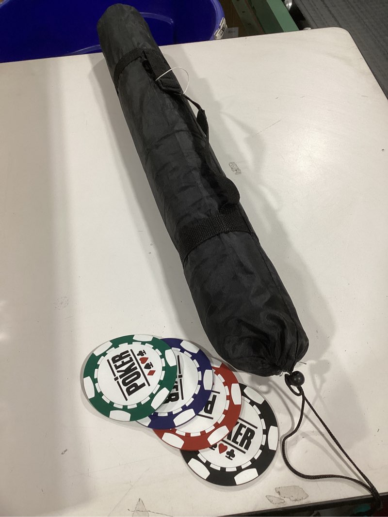 Condition photo showing Good Condition for Nmroim Poker Table Top Texas Hold'em Professional Portable Poker Mat for Table,Non-Slip to Reduce No