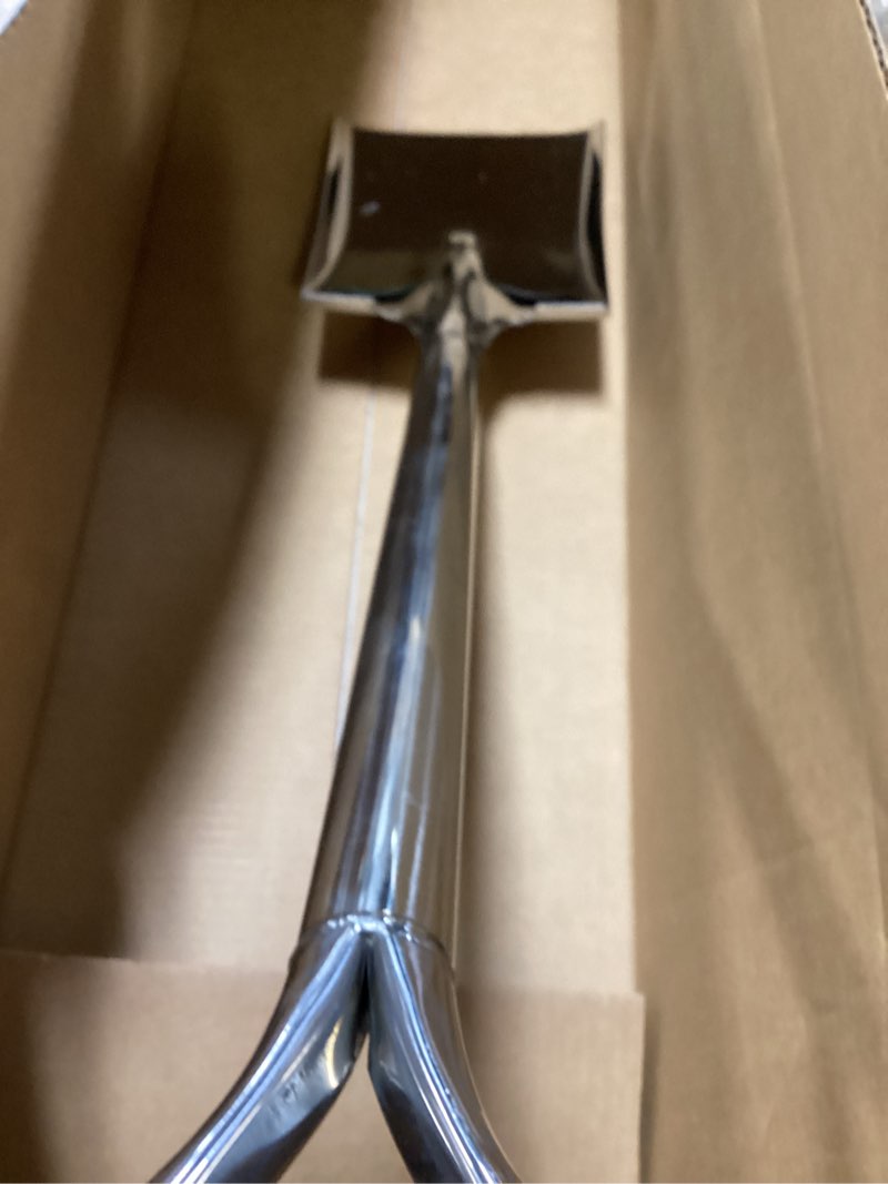 Condition photo showing Good Condition for 31.5 inch flat head garden shovel, d handle square flat spade shovel for gardening, all stainless steel made square point shovel