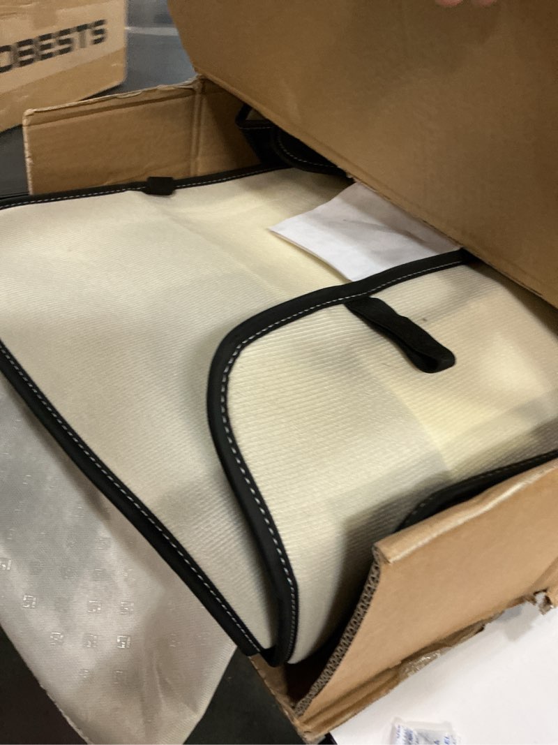 Condition photo showing item condition for FLORICH Leather Seat Covers, Seat Covers Full Set, Car Seat Protectors 5 Seats, Automotive Seat Covers Fit for Most Cars Trucks SUV- Black&Beige Black&Beige FullSet