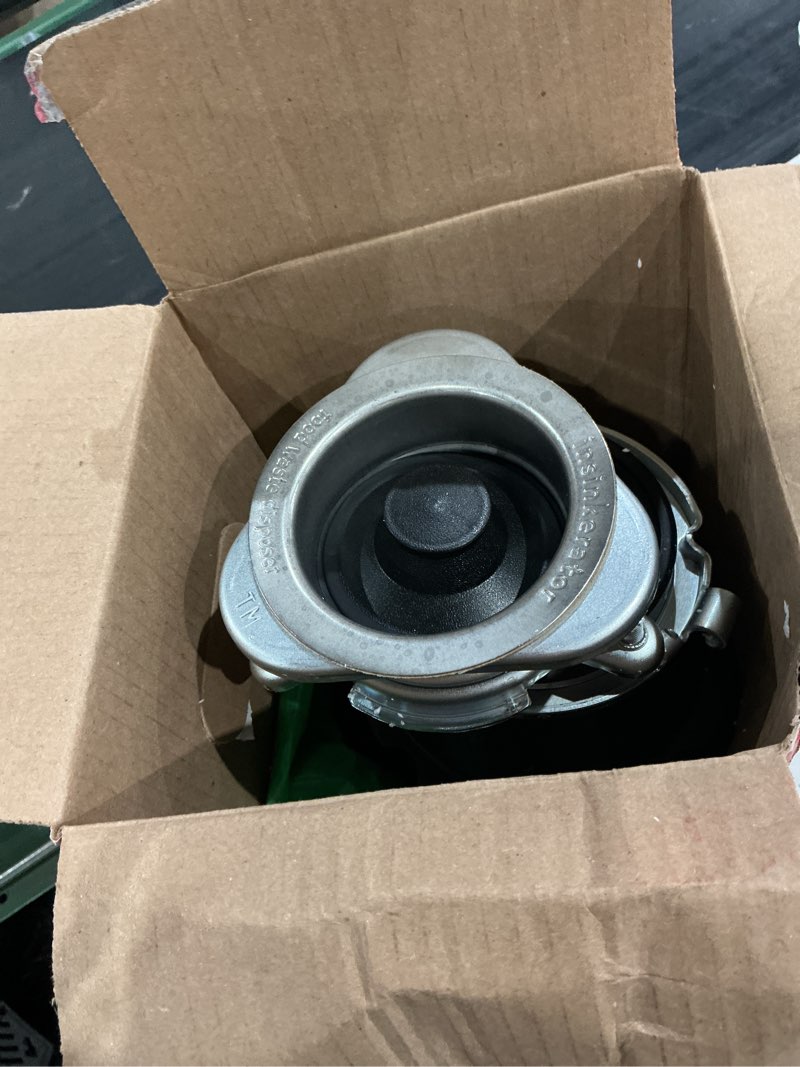 Condition photo showing As Is for insinkerator badger 5xl continuous feed 1/2-hp septic safe corded garbage disposal