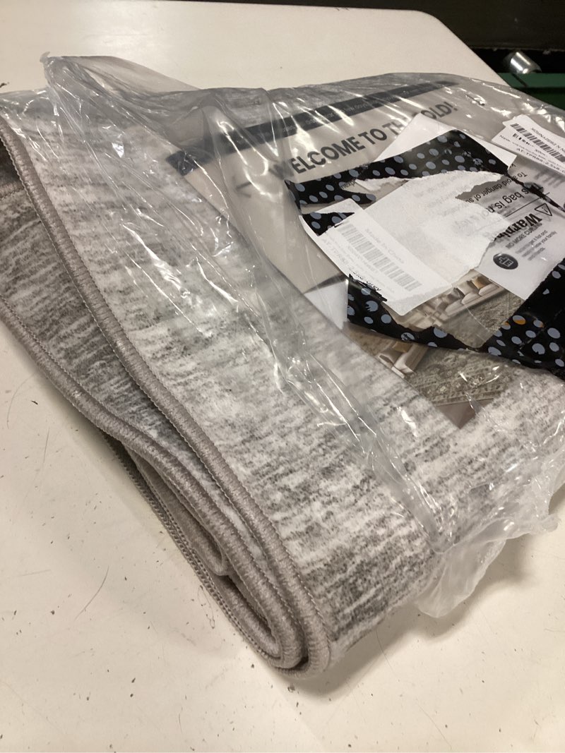 Condition photo showing Good Condition for art&tuft non-slip runner rug - 2'6"x8' runner rug washable low-pile rugs runners, soft distressed carpet runner for bedroom bathroom kitchen laundry living room, grey stripe-grey 2'6" x 8'