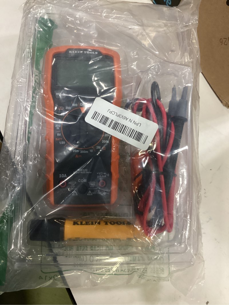 Condition photo showing item condition for Klein Tools 69149P Electrical Test Kit with Digital Multimeter, Non-Contact Voltage Tester and Electrical Outlet Tester, Leads and Batteries
