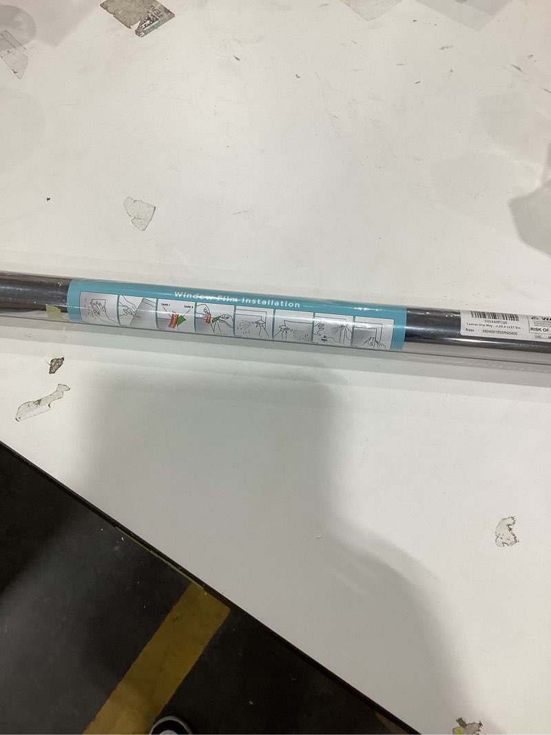 Condition photo showing As Is for coavas one way privacy window film daytime mirror reflective window tint for home heat uv sun blocking anti-glare covering see out not in static cling removable for bedroom,silver 35.4x157.5 in 35.4 x 157.5 inch silver