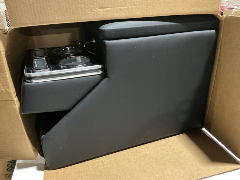 Condition photo showing As Is for Truck Center Console Organizer Between Seat for Minivans, SUVs, Middle Van Bench Organizer for Floor Console Organizer Storage Box with Locking Design 24 Locking Design