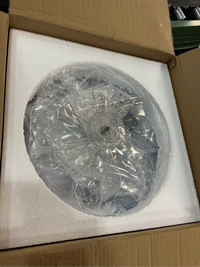 Condition photo showing Good Condition for reydeluz ceiling fan with lights,29in 60w,remote control 3color temperatures,6 gear wind speed fan light,ceiling lights with fan for bedroom,children~'s room,dining room, white, (rw-6823), 74x74x13cm