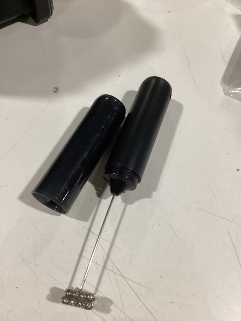 Condition photo showing Good Condition for circle joy rechargeable milk frother hanheld, dual coil whisk head electric coffee frother, portable hand frother wand drink mixer for matcha lattes cappuccino, kitchen gifts, black