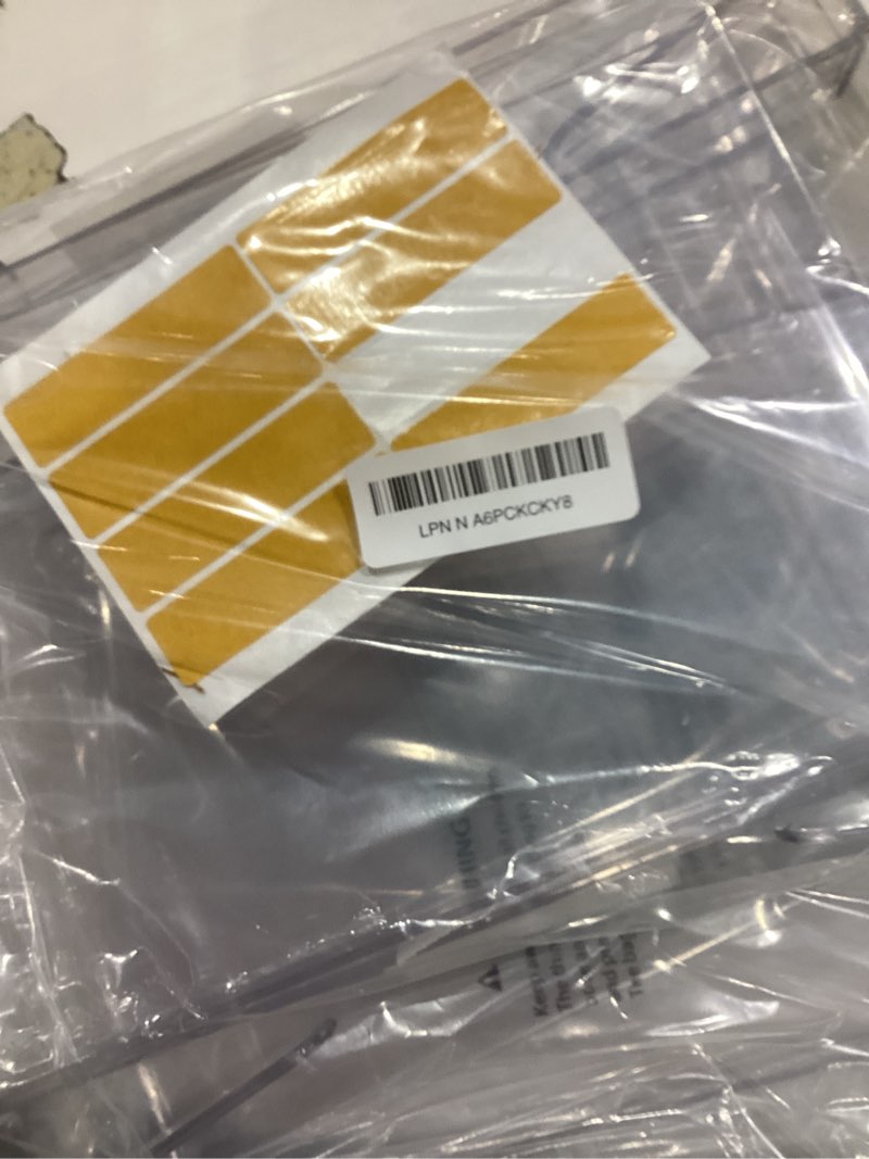 Condition photo showing Good Condition for HBlife 6 Pack Closet Organizers and Storage, Clear Shelf Dividers, Vertical Purse Organizer for Closet Perfect for Sweater, Shirts, Handbags in Bedroom and Kitchen, Acrylic Bookshelf for Organization Clear 6 PCS