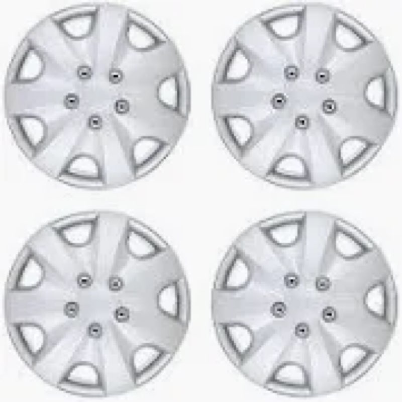 ECCPP Auto Tire Cover Replacement Exterior Cap Wheel Covers OEM Replacement 13 Inch Hubcaps 4 Pack