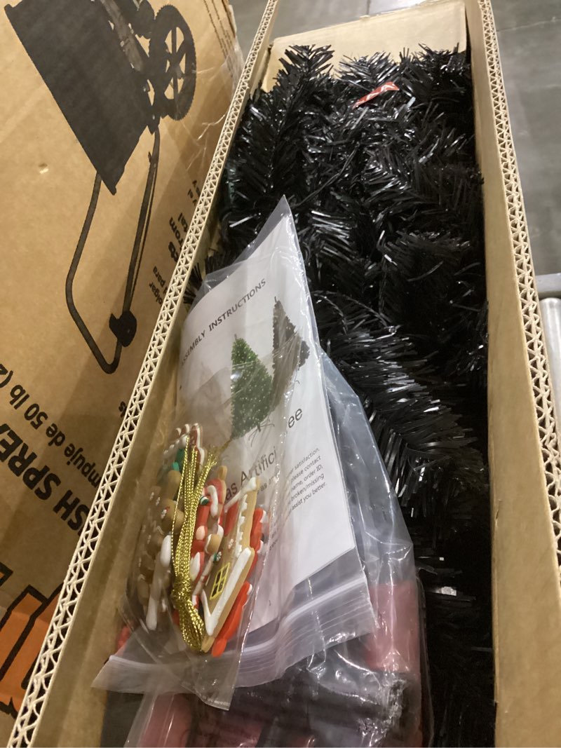 Condition photo showing Good Condition for 4FT Premium Christmas Tree, Small Spruce Artificial Holiday Xmas Tree with 450 PVC Branch Tips & Foldable Metal Stand for Home, Office, Party Decoration,Green Green 4ft