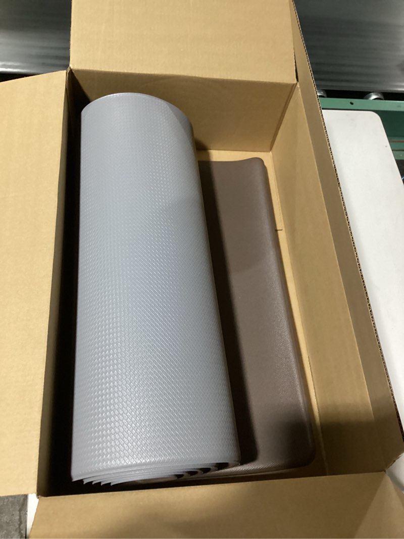 Condition photo showing Good Condition for DEXI Kitchen Floor Mats Cushioned Anti Fatigue, 23x71, Large Wide Standing Runner Rug Waterproof, Comfort Memory Foam Padded for Front Sink Laundry, Grey 71"L x 23"W x 0.4"Th Grey