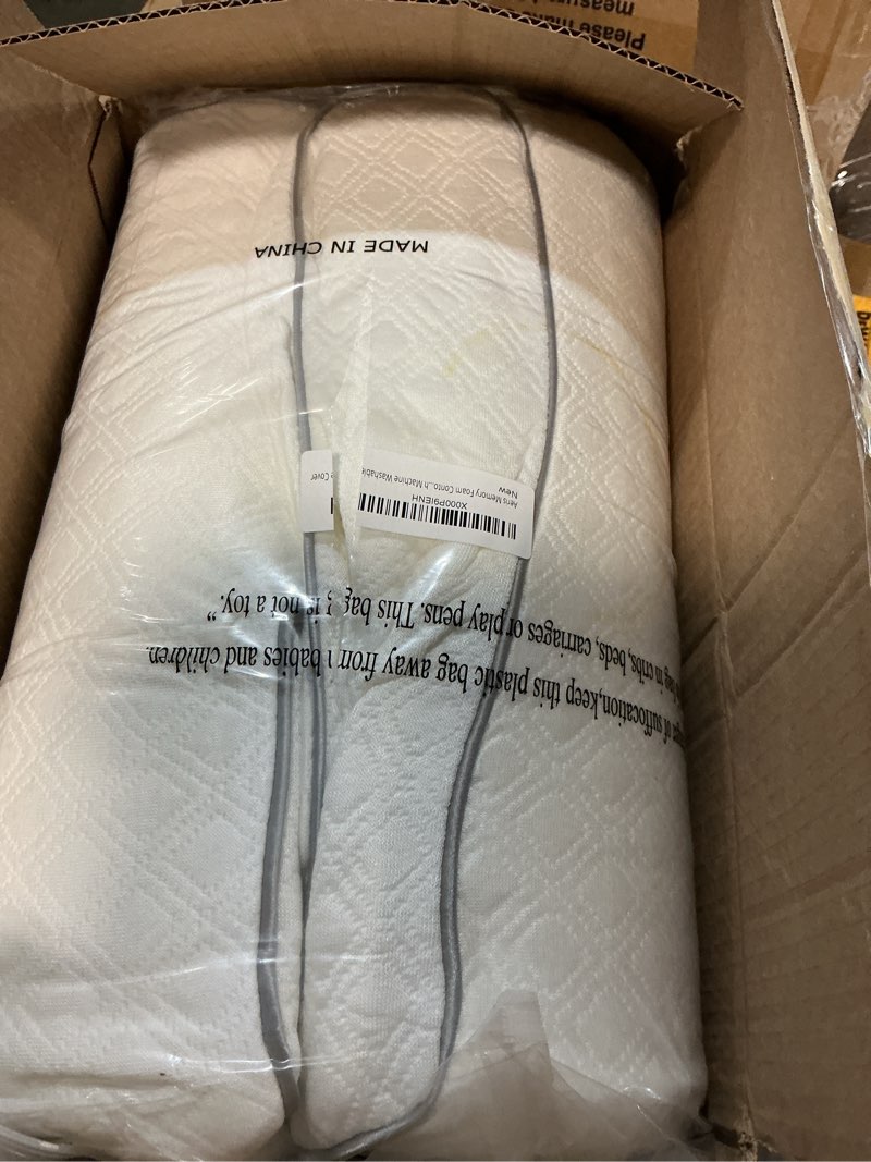 Condition photo showing New/Like New for extra firm contour pillow for sleeping - dense memory foam white queen