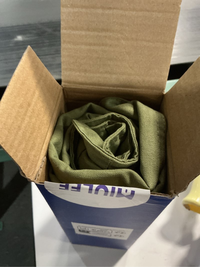 Condition photo showing Good Condition for MIULEE 24x24 Inch Pack of 2 Decorative Linen Pillow Covers Boho Farmhouse Modern Soft Accent Euro Shams Throw Pillows for Bed Neutral Cushion Covers Sofa Couch Living Room Home Decor, Sage Green 24" x 24" (Pack of 2) Sage Green
