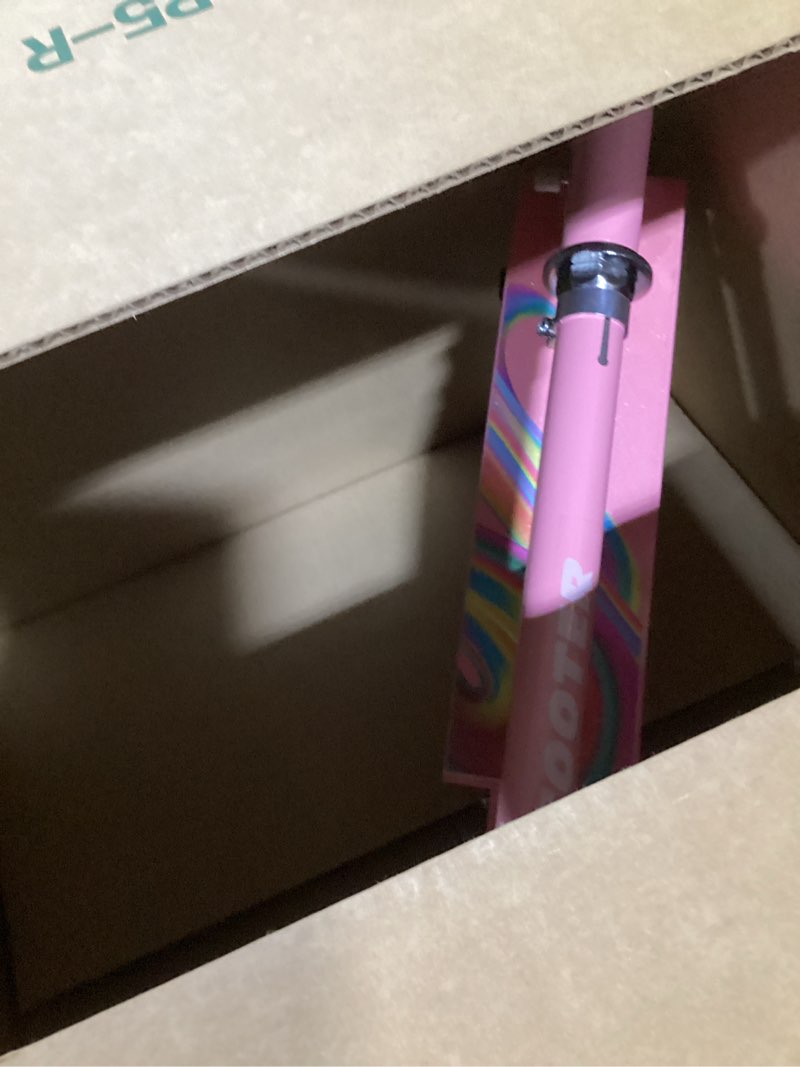 Condition photo showing Good Condition for scooter toys for kids ages 6-12/3-5, christmas birthday gifts for girls boys, easy folding kids scooter with 3 levels adjustable handlebar pink