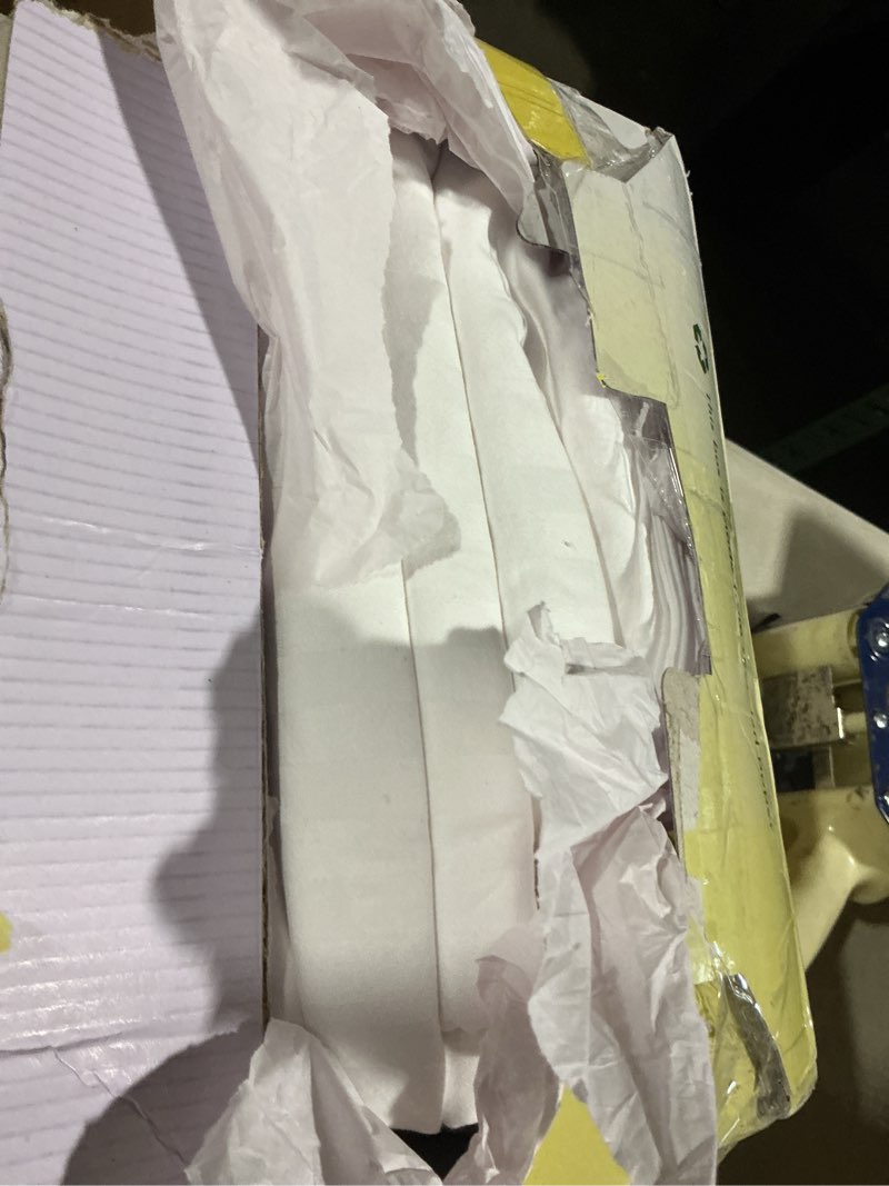 Condition photo showing Good Condition for california design den soft 100% cotton king sheet set, 400 tc good housekeeping award winner, silky smooth sateen weave with deep pockets, breathable and durable cotton bedding set - striped white 02 - striped white king