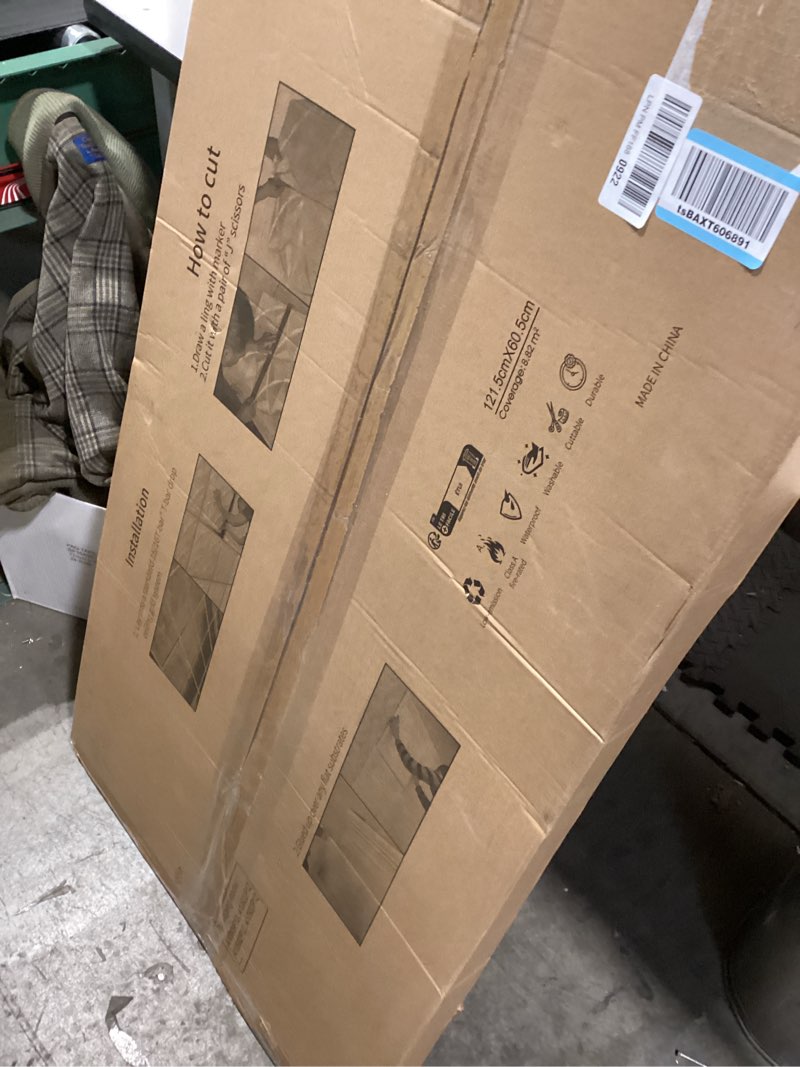 Condition photo showing New/Like New for Art3d 12-Pack Drop Ceiling Tiles 2x4 Ft, Decorative PVC Ceiling Covering Panels 24x48 Inch for Basement Bathroom Kitchen, Cover 96 Sq.Ft, White