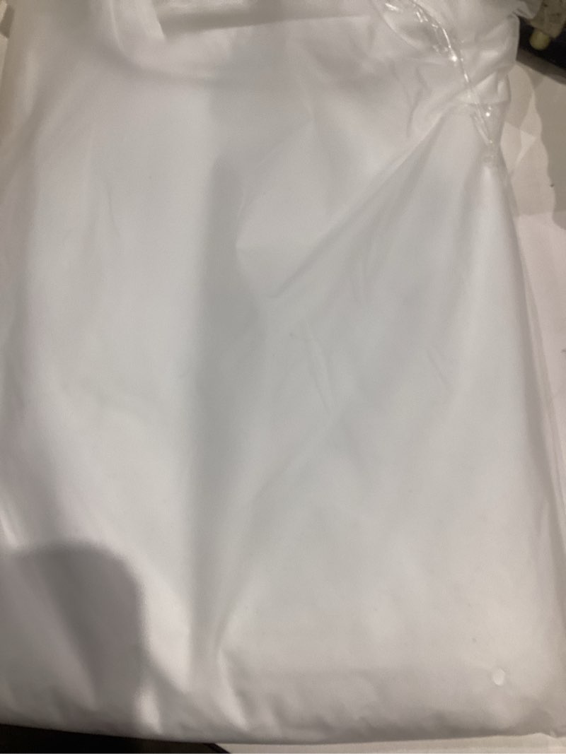 Condition photo showing As Is for gfcc 8ftx10ft ivory backdrop background for photography photo booth backdrop for photoshoot background screen video recording parties curtain