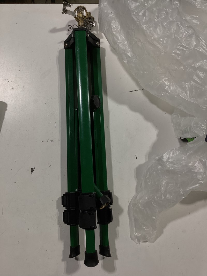 Condition photo showing Good Condition for orbit sprinkler 5000-sq ft impulse tripod lawn sprinkler
