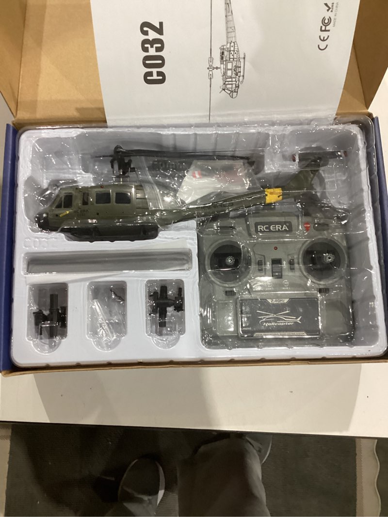 nbjialin rc era c032 uh-1 huey helicopter - remote control helicopters for adult, 1/48 sacle 2.4g 6c