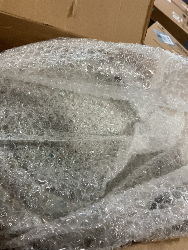 Condition photo showing As Is for Retro Metal Trash Can with Lid and Pedal Handmade Distressed Design Rooster Pattern Round Garbage Can Rustic Recycling Waste Bin for Home Patio Yard Bathroom Kitchen Garden Living Room Park