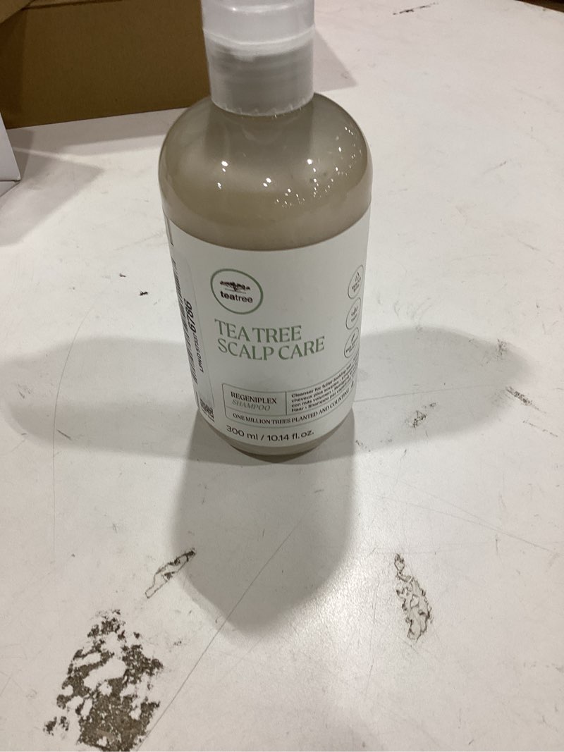 Condition photo showing New/Like New for tea tree scalp care regeniplex shampoo, thickens + strengthens, for thinning hair 10.14 fl oz (pack of 1)
