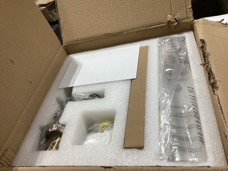 Condition photo showing New/Like New for Modern Brass Hardwired Wall Sconces 2 Pack, 20'' Knurled Bathroom Wall Sconce, Indoor Wall Sconce,Copper and Tube Glass Vanity Light, for Living, Bedroom, Hallway, Staircases, Include Bulbs Brass-2-Pack