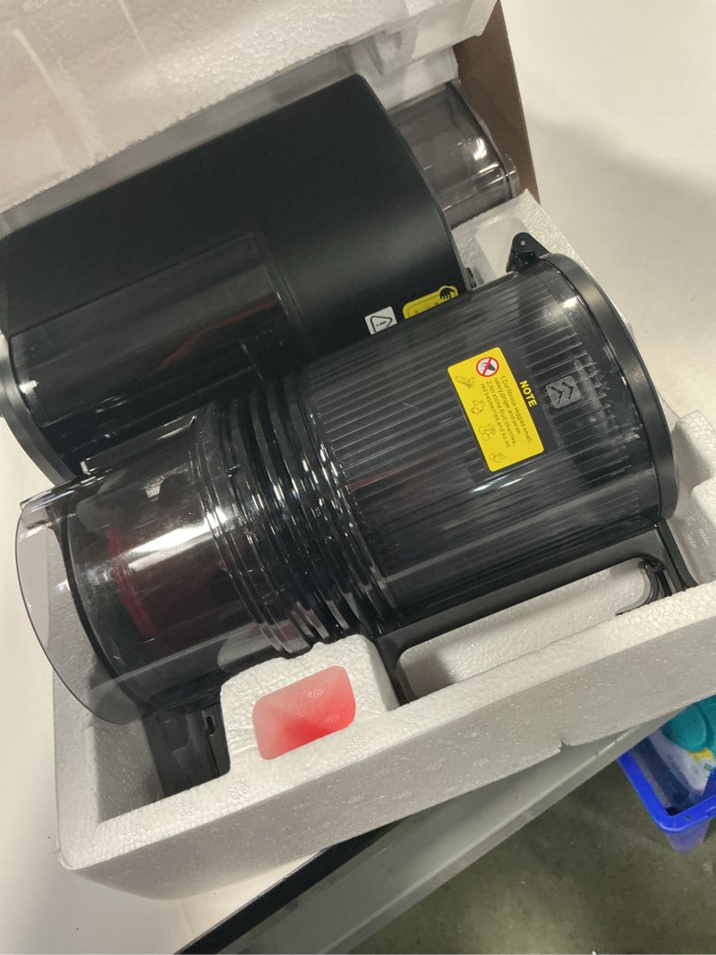 Condition photo showing As Is for Cold Press Juicer, 5.5inch Wide Feed Chute Juicer Machine, Slow Masticating Juicer for Whole Vegetab