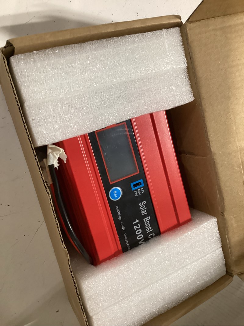 Condition photo showing Good Condition for 30a boost mppt solar charge controller 1200w,48v/60v/72v step-up,max 15a for lead-acid & lifepo4,99% tracking 98% efficiency,solar panel charge controller for rv golf cart off-grid pv panels 1200w-mc4