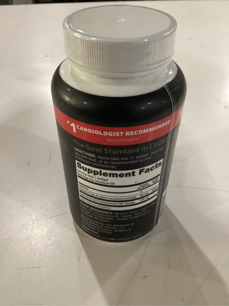 Condition photo showing New/Like New for Qunol Ultra CoQ10 100mg Softgels- 3x Better Absorption, Antioxidant for Heart Health & Energy Production, Coenzyme Q10 Vitamins and Supplements, 3 Month Supply, 90 Count 90 Count (Pack of 1)