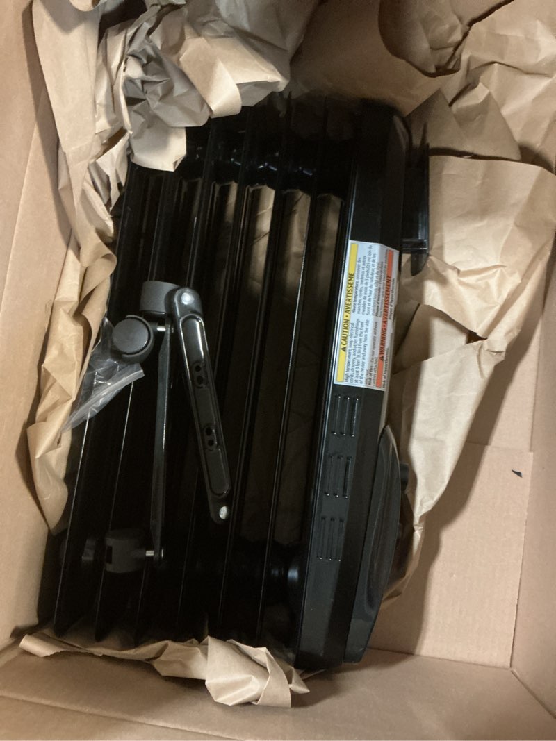 Condition photo showing Good Condition for Amazon Basics Portable Oil Radiator Heater for Indoor Use, 3 Heat Settings, Over-Heat Protection, ETL-certified Safety, 7 Oil-Filled Steel Fins, 1500W, 11"D x 14.8"W x 25.2"H, Black