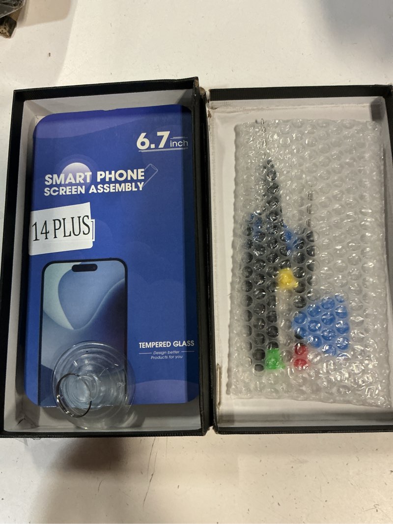 Condition photo showing New/Like New for for iphone 14 plus screen replacement 6.7 inch (model a2886, a2632, a2885, a2888, a2887), 3d touch lcd display digitizer assembly with repair tools 6.7" for iphone 14 plus