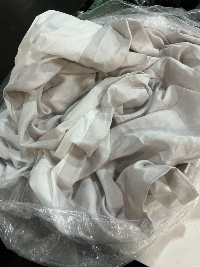 Condition photo showing As Is for (cloud)stock flax european linen room darkening curtain european linen room darkening curtain flax 4x5 thumbnail u-wndw-3-flx 3 u-wndw-3-flx 2 curtain diagram 3 european linen room darkening curtain 96 x108