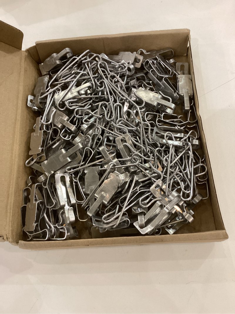 Moxweyeni 192 Pieces Heat Cable Roof Gutter Clips Christmas Light Clips 1.8" De Icing Cable Xmas Lig