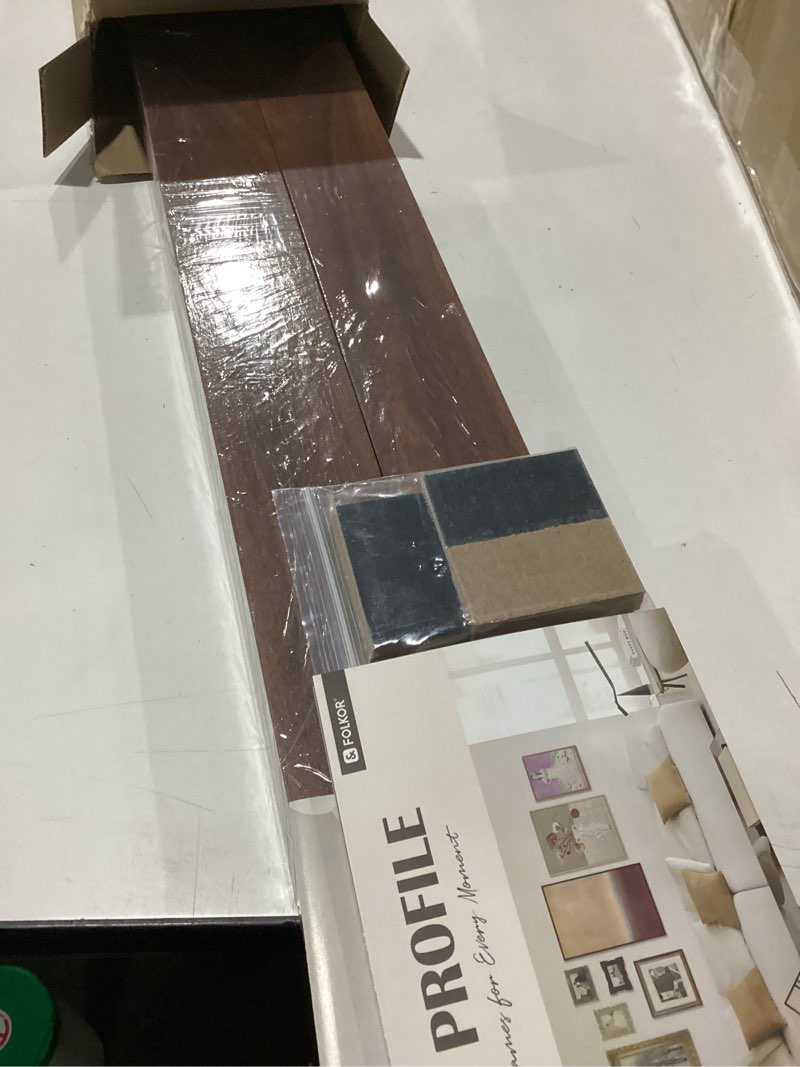 Condition photo showing New/Like New for floating frame for 24x36 canvas painting, diy metal canvas frame with 1.5 inch deep for oil paintings art prints artwork landscape portrait living room wall decor (walnut) 24x36" walnut brown