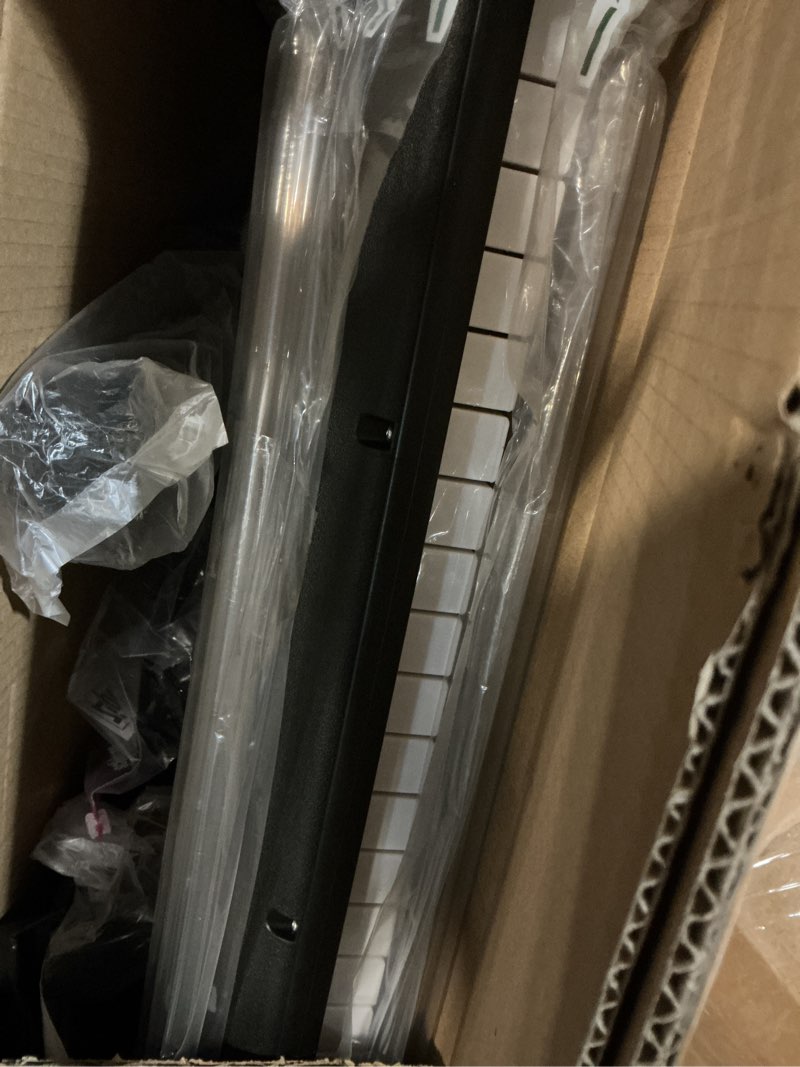 Condition photo showing Good Condition for donner 61 key keyboard piano, electric piano keyboard kit with 249 voices, 249 rhythms - includes piano stand, stool, microphone, gift for beginners, black (dek-610s) full black kit