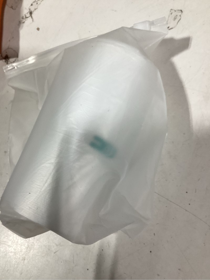 Condition photo showing Good Condition for 3 gallon small clear bathroom trash bags, office wastebasket liners garbage bags for restroom, home bins, 100 counts
