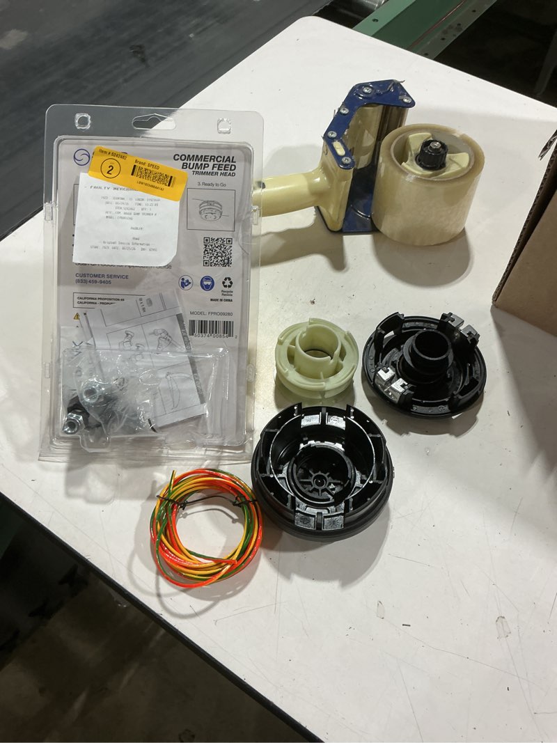 Condition photo showing Good Condition for speed universal fit string trimmer head with wind-in-the-head design, fits most gas trimmers, 0.095-in and 0.105-in line diameter