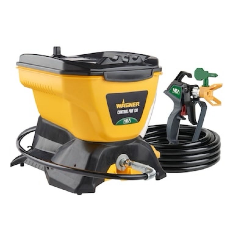 wagner control pro 130 w/ t2 gun electric stationary airless paint sprayer