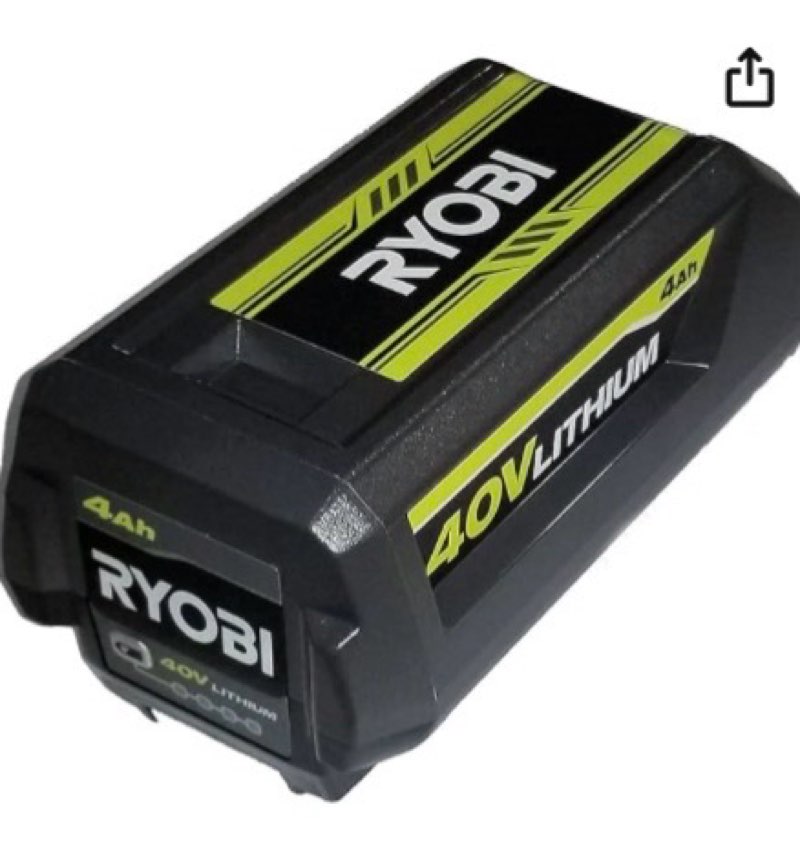 ryobi op40404 40v battery 4.0 ah lithium-ion battery oem (2021 redesign with easy eject latch)