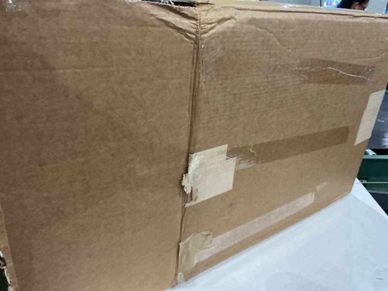 Condition photo showing As Is for soft white mattress topper