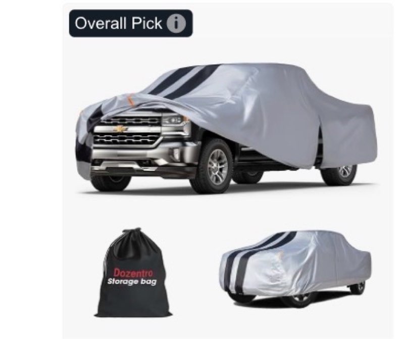 Chevrolet Silverado 1500 Truck Cover Custom Fit 1998-2026 Crew Cab Short Bed(5.7'-5.8') With Door Zi