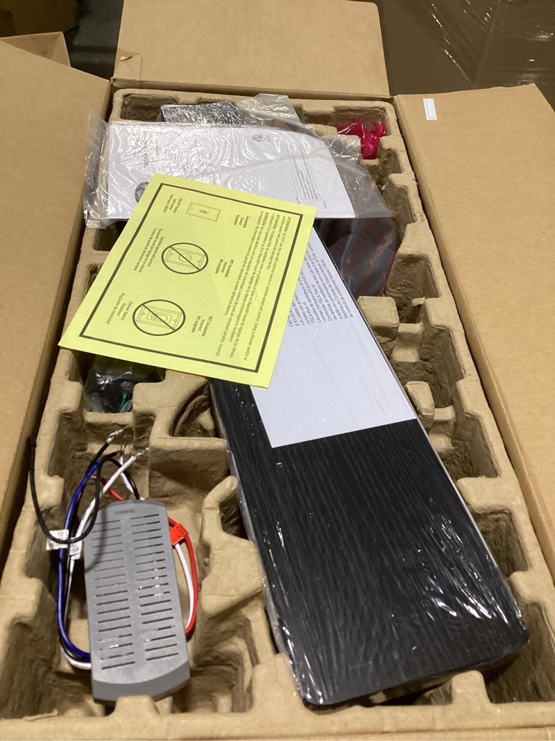 Condition photo showing Good Condition for Harbor Breeze Camden 52-in Matte Black Indoor Ceiling Fan with Light Remote (5-Blade)