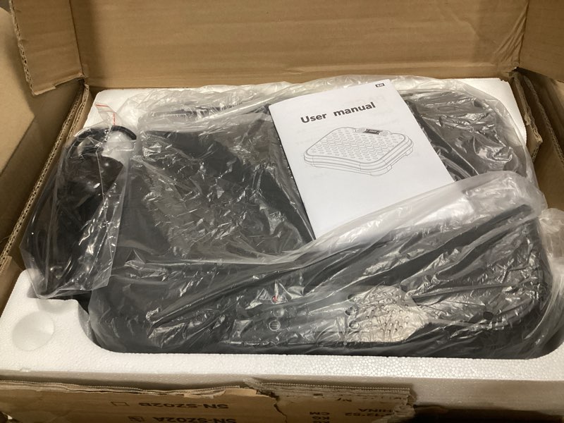 Condition photo showing Good Condition for AoraPulse Vibration Plate Exercise Machine, Vibration Plate for Lymphatic Drainage Weight Loss, 400 Lbs Capacity Full Body Workout Vibrate Fitness Platform for Home Women Men